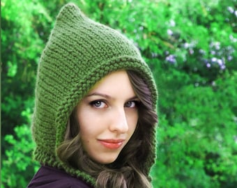 Knitting PATTERN-Adult Pixie Hat