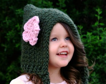 CROCHET Pattern-The Fairytale Pixie Hood (Newborn, Baby, Toddler, Child sizes)