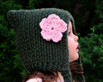 CROCHET Pattern-The Fairytale Pixie Hood (Newborn, Baby, Toddler, Child sizes)