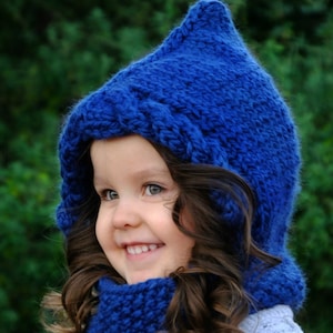 KNITTING Pattern - The Nightingale Hood (Baby, Toddler, Child sizes)