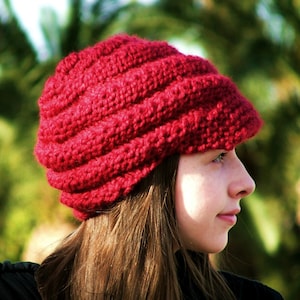 Knitting PATTERN-Spiral Hat