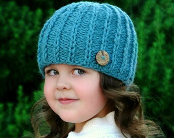 Knitting Pattern - The Ellwood Beanie (Newborn, Baby, Toddler, Child sizes)
