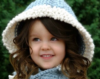 The Arctic Hood - Knitting Pattern (Baby, Toddler, Child sizes)