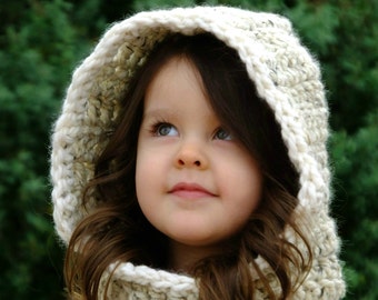 CROCHET PATTERN - The Galadriell Hood (Baby, Toddler, Child sizes)