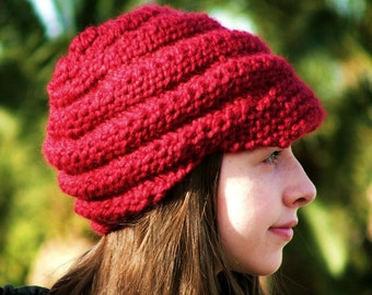 Knitting PATTERN-Spiral Hat