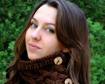 Knitting Pattern - The Adult Rivendell Cowl (Teen - Adult size)
