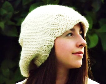 KNITTING PATTERN - Adult Slouch Hat Pattern