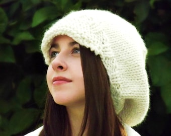 Knitting Pattern - Slouchy Hat Adult pattern