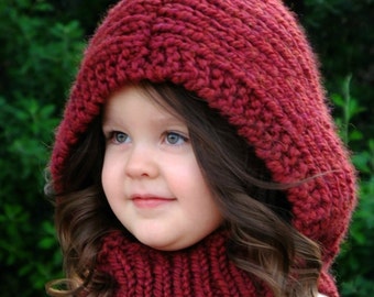 The Arwen Hood - Knitting Patttern (Baby, Toddler, Child sizes)