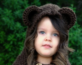 The Briar Bear Cowl - Knitting Pattern (Baby, Toddler, Child, Adult sizes)