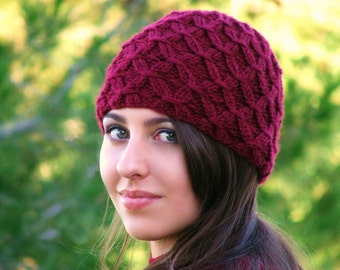 Knitting Pattern - Knit Hat Knitting pattern PDF - Beanie Hat Pattern - Winter Accessories