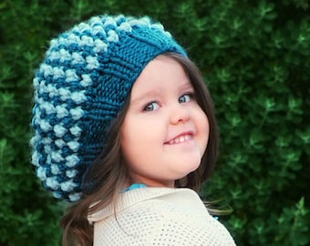 Knitting PATTERN-The Cascade Slouchy (Baby,Toddler,Child sizes)