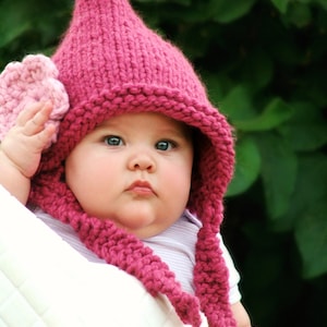 KNITTING PATTERN - Pixie Hood (Baby,Toddler,Child sizes) image 4