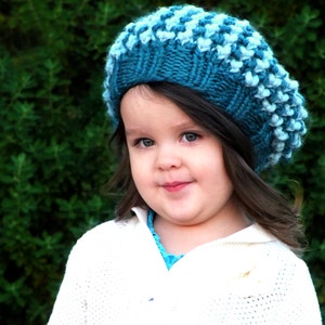 KNITTING PATTERN-The Cascade Slouchy (Baby,Toddler,Child sizes)