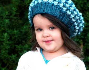KNITTING PATTERN-The Cascade Slouchy (Baby,Toddler,Child sizes)