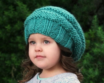 Knitting Pattern - The Ariella Slouchy (Baby, Toddler, Child, Adult sizes)