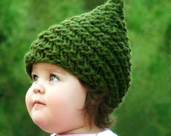 Baby Gnome Hat Baby Girl Clothes Gnome Costume Knit Gnome Hat Newborn Knit Baby Hat Infant 0-6mo/12-48mo/5-10 yr