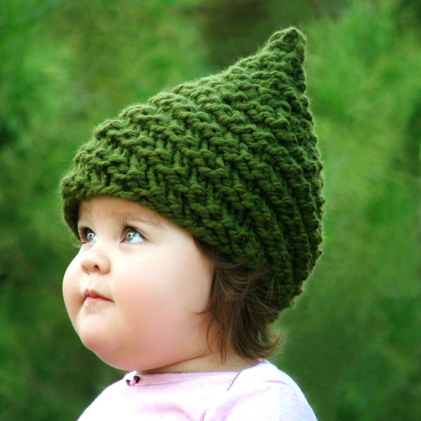 Baby Gnome Hat Baby Girl Clothes Gnome Costume Knit Gnome Hat Newborn Knit Baby Hat Infant 0-6mo/12-48mo/5-10 yr