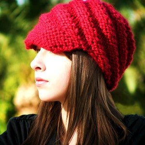 Adult Knitting Pattern - Spiral Shell Hat