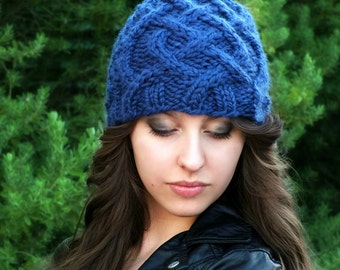 KNITTING PATTERN-The Celtic Cable Beanie