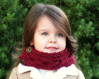 Knitting PATTERN- The Tiny Traveler Cowl (Baby,Toddler,Child sizes)