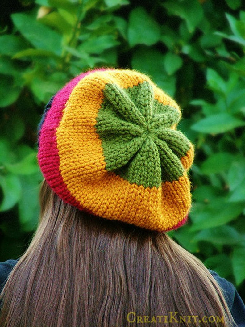 Knitting Pattern Adult Rasta Hat pattern Etsy