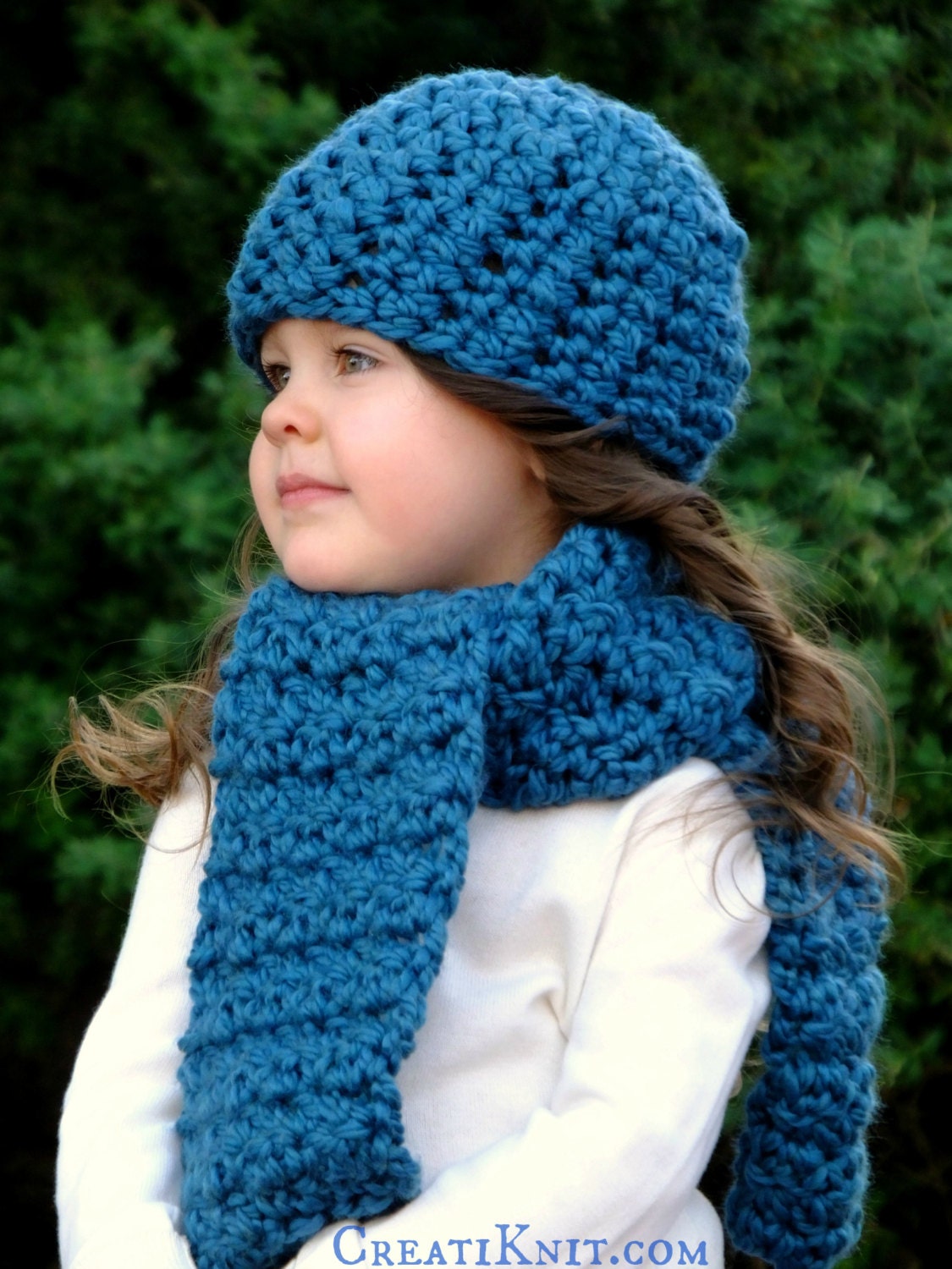 Crochet Pattern the London Hat & Scarf Set Baby, Toddler, Child Sizes ...