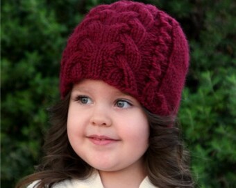 KNITTING PATTERN - The Cyrena Beanie (Baby, Toddler, Child, Adult sizes)