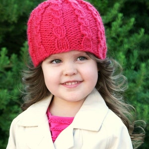Knitting PATTERN-The Aurora Hat (Baby, Toddler, Child, Adult sizes)
