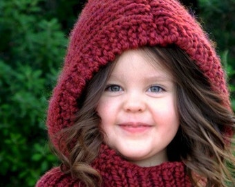 The Arwen Hood - Knitting Patttern (Baby, Toddler, Child sizes)