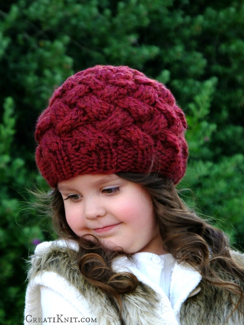Baby Knitting Pattern the Brandy Basket Weave Hat baby Etsy