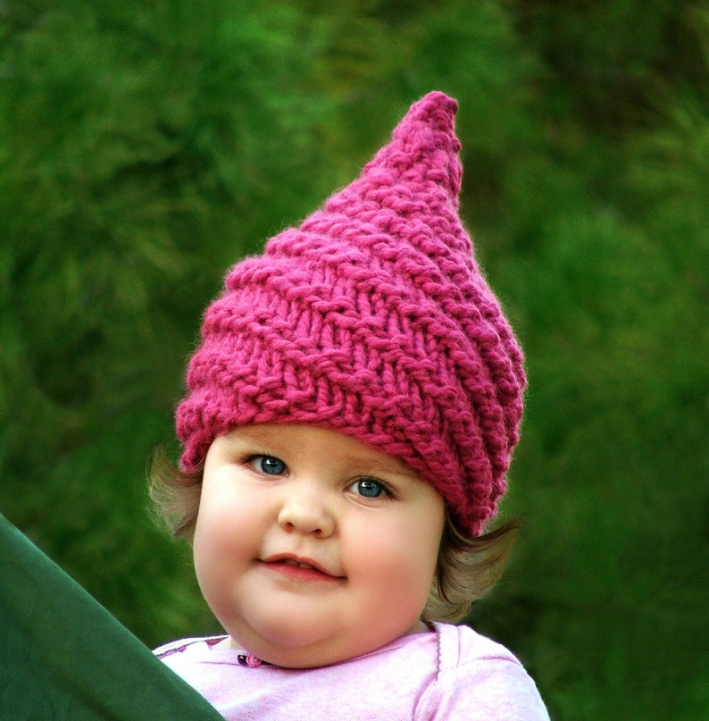 Knitting PATTERN Baby Gnome Hat Pattern Sizes Etsy
