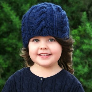 Knitting Pattern The Sapphira Beanie (Baby, Toddler, Child, Adult sizes)