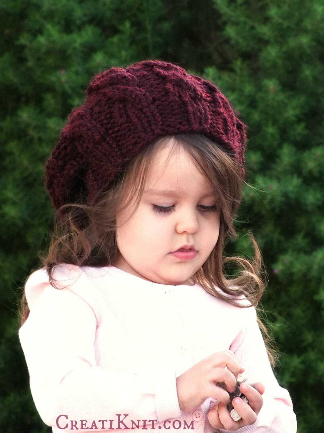 Cable Hat Knitting Pattern Slouch Hat Pattern Slouch Beanie Knit Cable ...