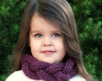 Knitting PATTERN-The Rapunzel Cowl (Baby,Toddler,Child,Adult sizes)
