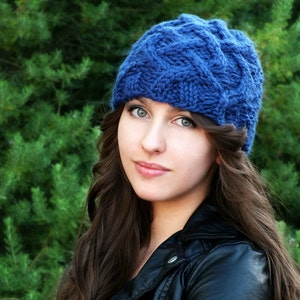 KNITTING PATTERN-The Celtic Cable Beanie image 2