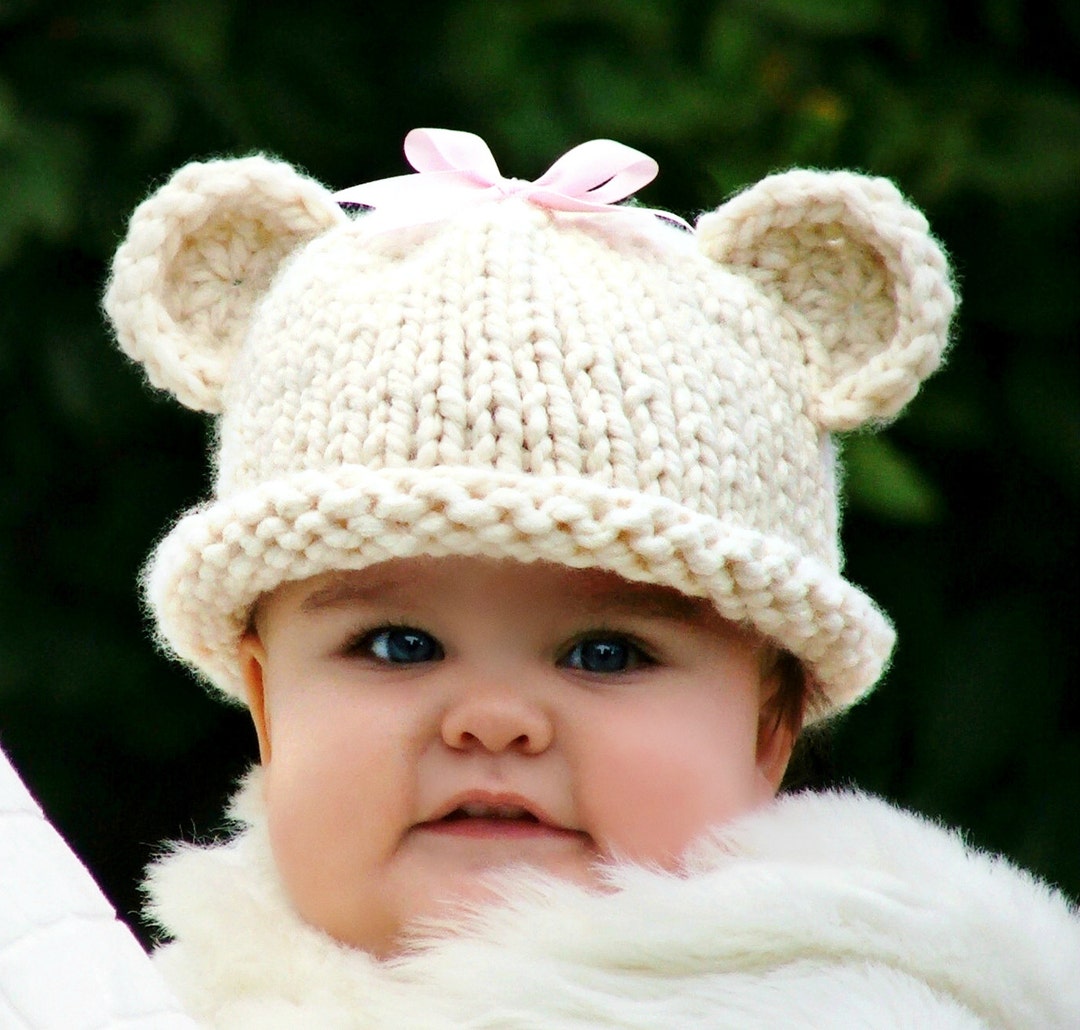 KNITTING Patternbaby Bear Hat baby,toddler Sizes Etsy