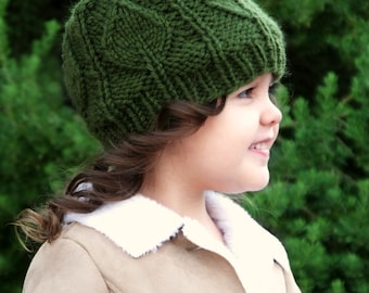 KNITTING Pattern-The Artemis Hat (Baby, Toddler, Child, Adult sizes) Part of the Elements Collection