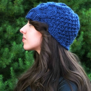 KNITTING PATTERN-The Celtic Cable Beanie image 3
