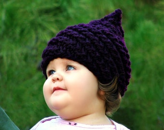 Gnome Hat Toddler Pixie Hat Baby Winter Hat Spiral Hat Baby Knit Hat Newborn Cap Knit Infant Hats Kid 0-6/12-48mo
