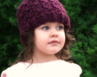 Knitting Pattern - The Esilia Hat (Baby, Toddler, Adult sizes)