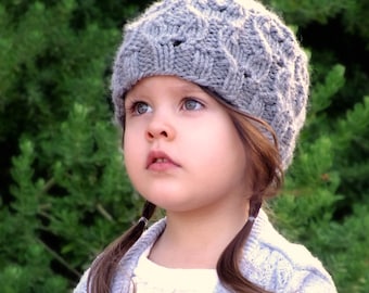 KNITTING PATTERN-The Aria Hat (Baby, Toddler, Child, Adult sizes) Part of the Elements Collection