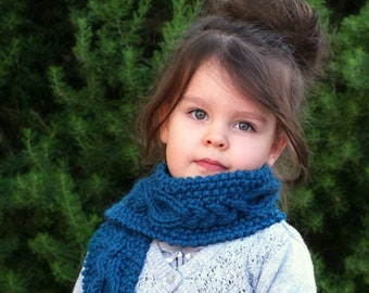 Knitting PATTERN- The Calliope Scarf (Baby, Toddler, Child sizes)