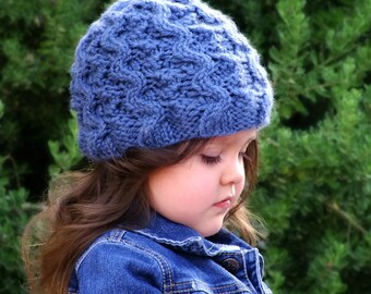 Knitting Pattern-The Calypso Hat (Infant, Baby, Toddler, Child, Adult sizes) Part of the Elements Collection