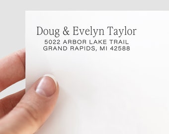 Personalized Self-Inking Address Stamp | Custom Return Address Stamp | Housewarming Gift | Wedding Gift | Envelope Stamp | Mail Stamp