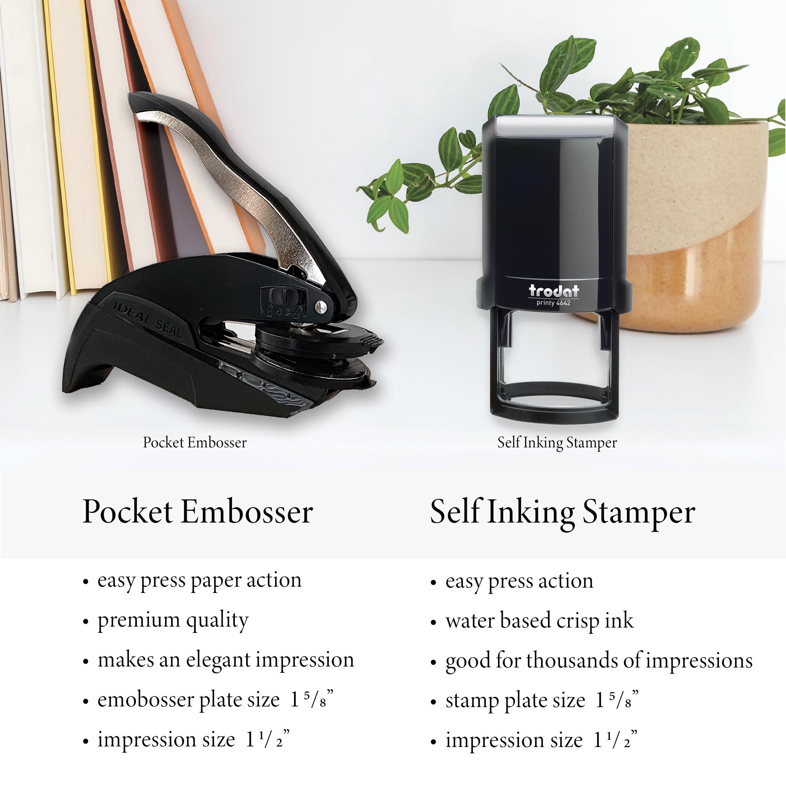 Personalized Book Embosser for Book Lover, Present Keepsake for Teacher ...