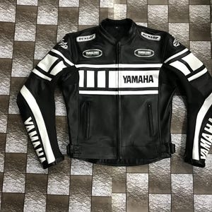 Motorbike Yamaha MotoGP   leather racing Jacket All Size S-3XL Available