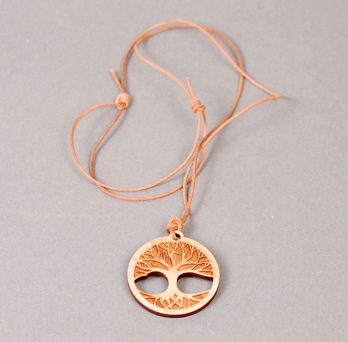 Tree of Life Pendant Tree of Life Necklace Wood Pendant Etsy