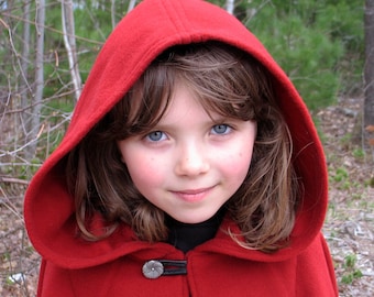 Little Red Riding Hood Cape - Red Cape - Kids Cape