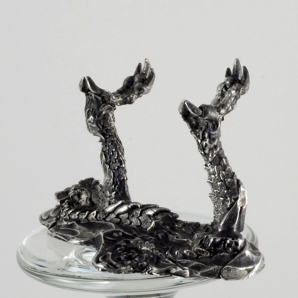 Thème de Dragon de Stand de baguette magique cérémonial Gemstone Magick baguette outils pour alter, divination véritables baguettes